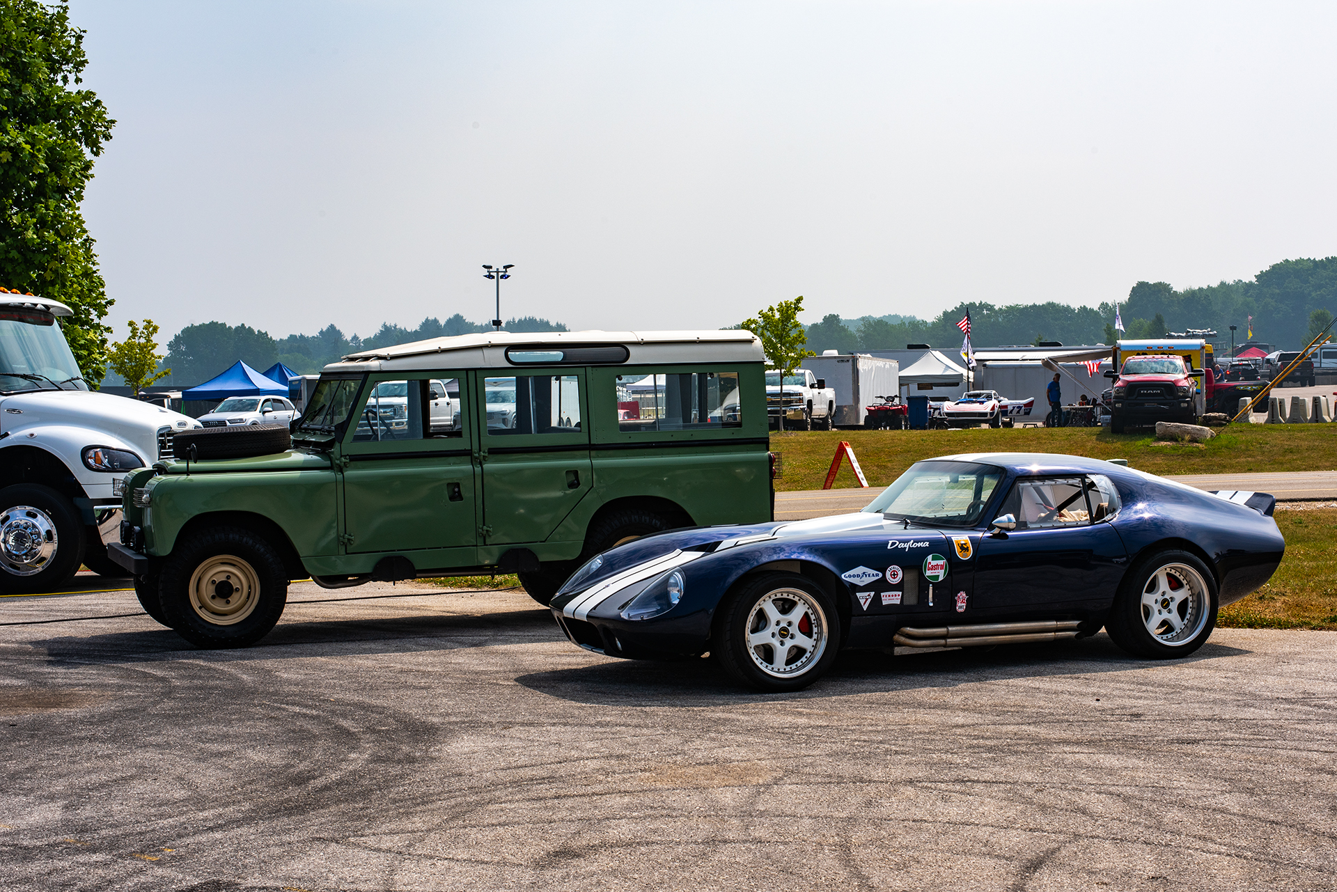 Land Rover and Shelby Coupe
